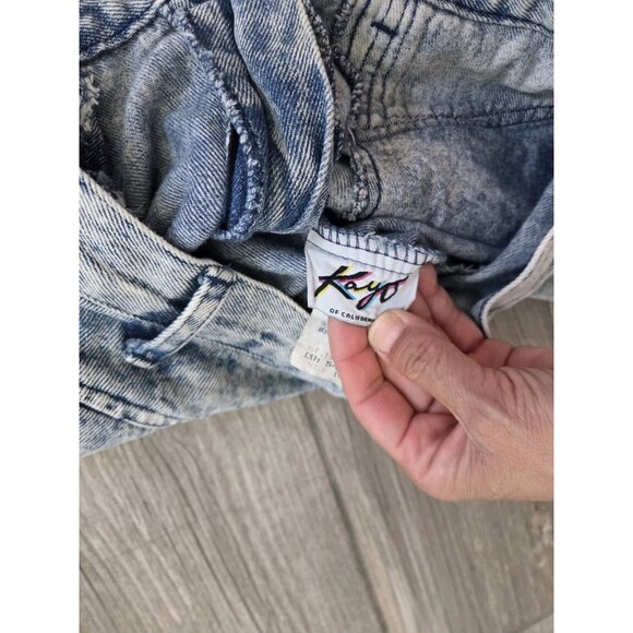 Vintage 80's Kayo of California Denim Blue Acid Wash Skirt Sz 10. Measures Small - Picture 8 of 8